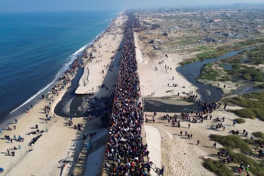 The people of Gaza returning