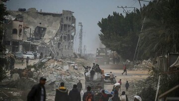 The ruins in Rafah