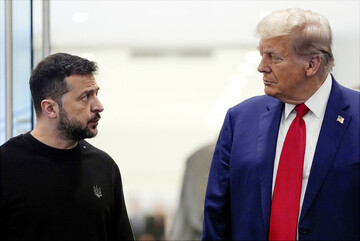 President Zelenskyy (left) meets with President Trump at Trump Tower on Sept. 27, 2024, in New York. | Julia Demaree Nikhinson/AP