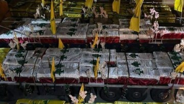 Procession held for over 100 Hezbollah martyrs 