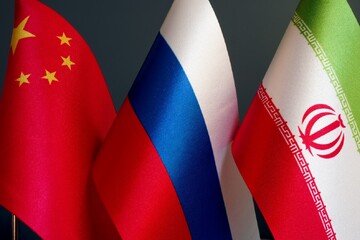 Iran China Russia flags