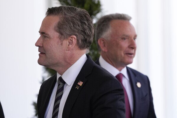 U.S. Special Envoy to the Middle East Steve Witkoff (right) left) and National Security Advisor Mike Waltz differ on Iran