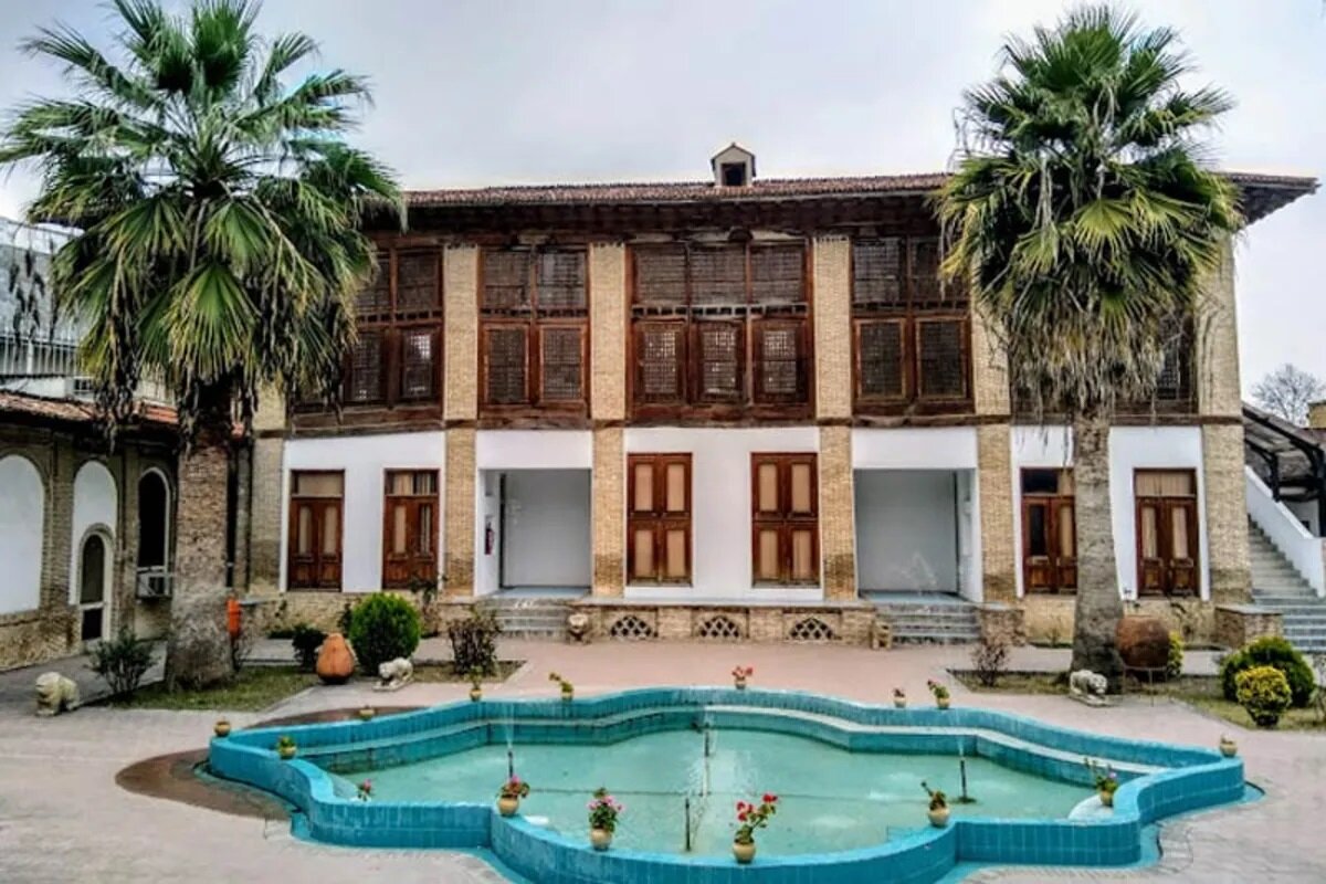 A view of Sari’s cultural heritage museum housed in the Kolbadi Mansion, a historical structure from the Qajar era.