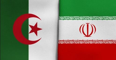 Iran, Algeria flags