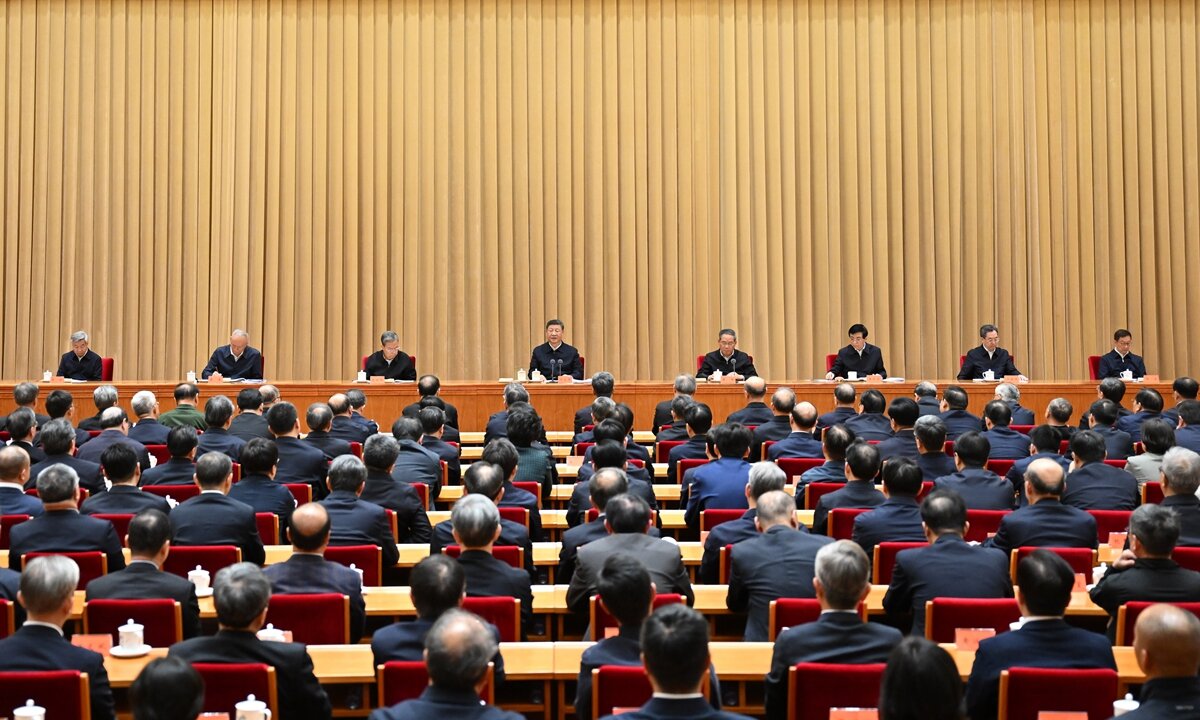 Chinese President Xi Jinping speaks at a central conference on work related to neighboring countries in Beijing