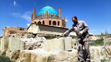Soltaniyeh, a UNESCO-listed mausoleum of the 14th century, undergoes restoration