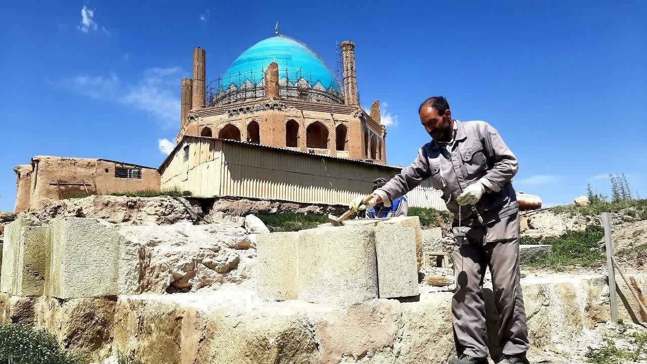 Soltaniyeh, a UNESCO-listed mausoleum of the 14th century, undergoes restoration