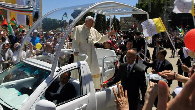 Pope car for Gaza children