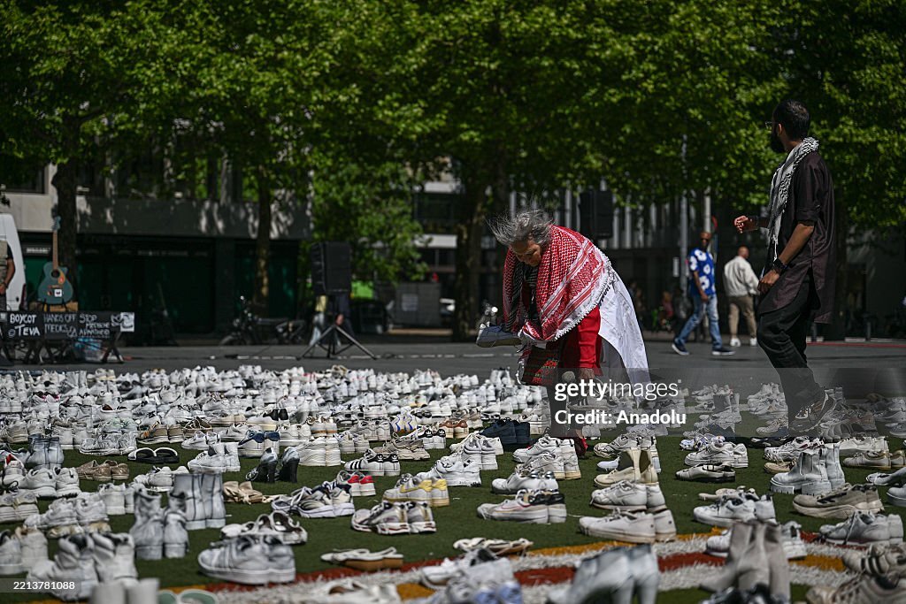 Pro-Palestine protest in Rotterdam