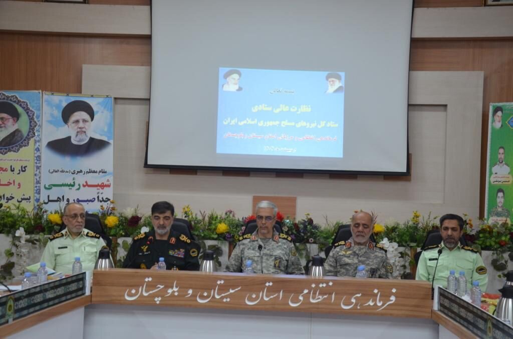 General Baqeri (C) along with other military officails