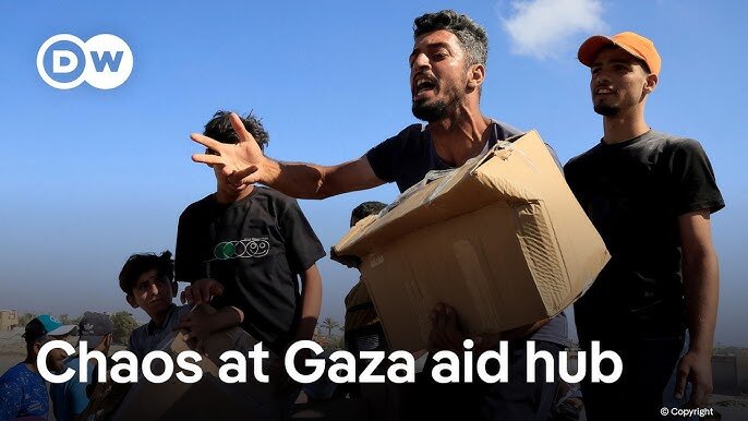 chaos in distributing food
