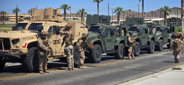 US Marine in LA to supress protests