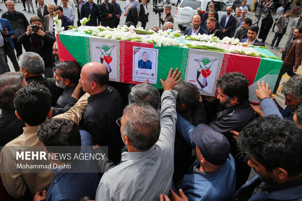Funeral ceremony held for seven martyrs of Israeli strikes in Ahvaz