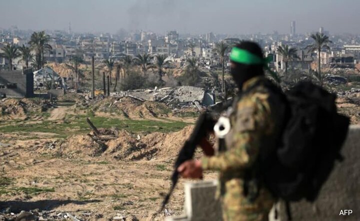 A Palestinian resistance fighter in Gaza