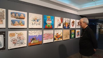 Cartoon exhibition opens in Tehran as artistic response to external aggression