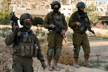 Israeli occupation forces in the West Bank