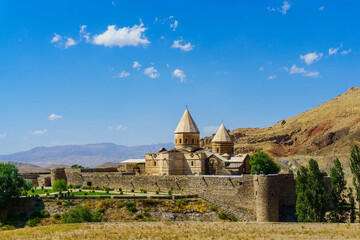 A general view of St. Thaddeus Monastery, a UNESCO-listed site in northwest Iran.