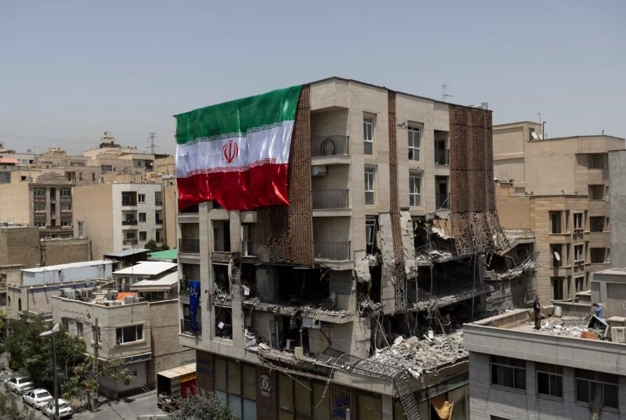 A residential building in Tehran attacked by Israel