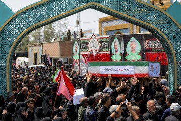 ‘Death to Israel!’ chants fill Kashan as city honors 8 Aerospace members killed in Israeli strikes