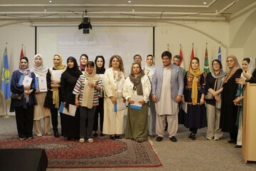 Iranian, Afghan women artists showcase unity at Tehran art exhibition