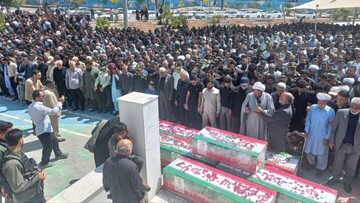 Funeral ceremony held for martyrs of terrorist attack in Zahedan