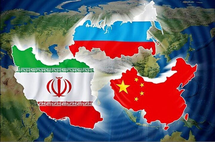 Iran Russia China maps