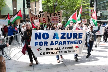 Microsoft protest