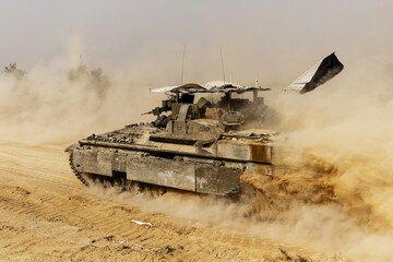 Israeli vehicles struck in Gaza City