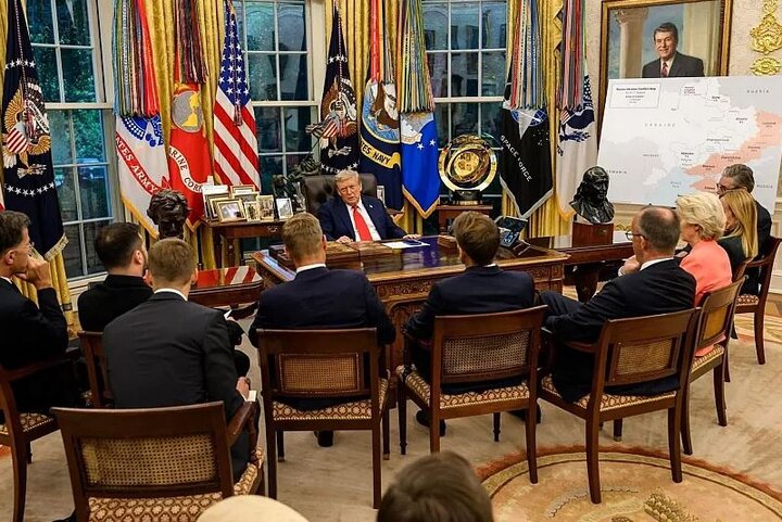 European leaders and Trump