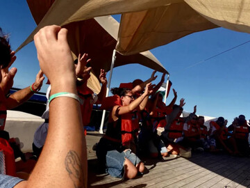 On board the Global Sumud Flotilla