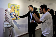 Tehran art exhibition honors martyr Mansoureh Alikhani through Iraqi artists’ works
