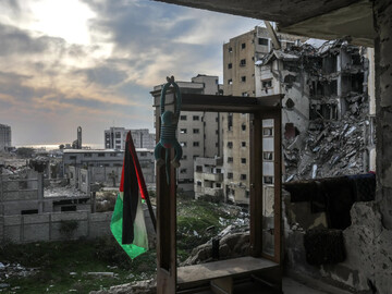 Palestine flag in Gaza