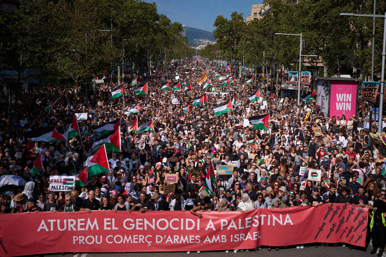 Barcelona Sumud protests