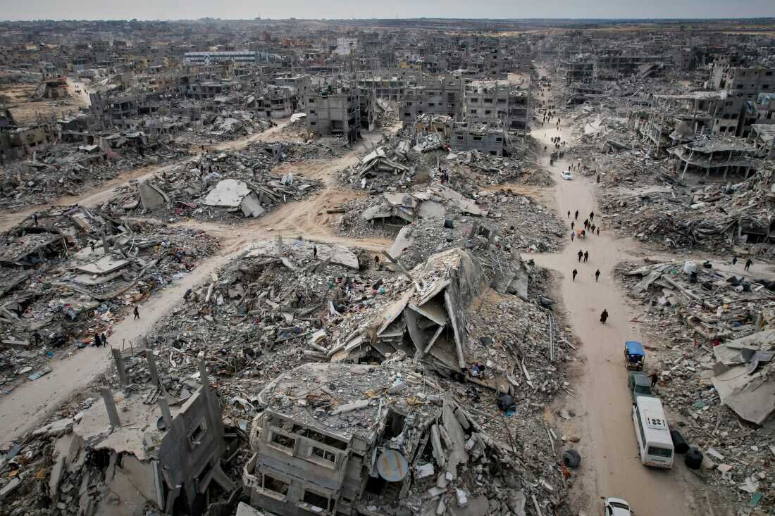 The media office in Gaza says the number of missing persons in the besieged enclave stands at 9,500