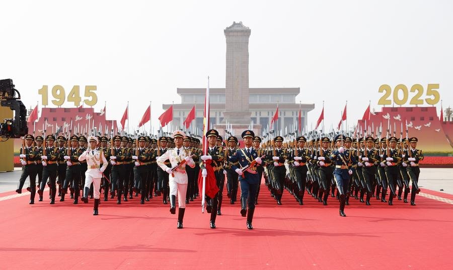 China held a massive military parade in central Beijing on Sept. 3 to mark the 80th anniversary of its victory in World War II. (Photo: Xinhua/Fei Maohua)