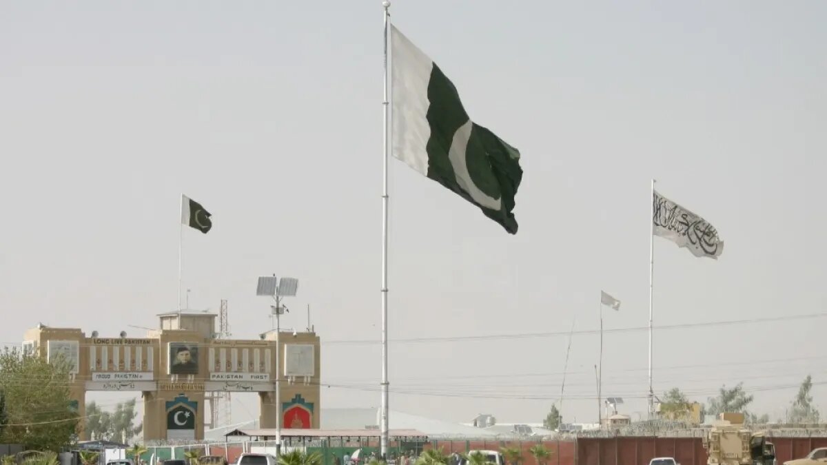 Pakistan and Taliban flag