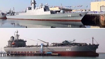 Floating base, destroyer join Iranian Navy