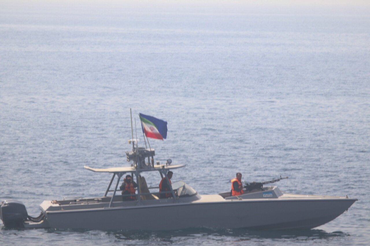 An Iranian fast attack boat