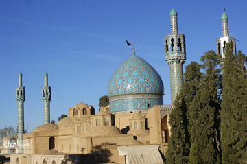 Dome of Shah Nematollah Vali Shrine restored