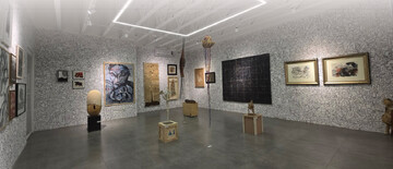 Iranian modern artworks on display in Shiraz gallery