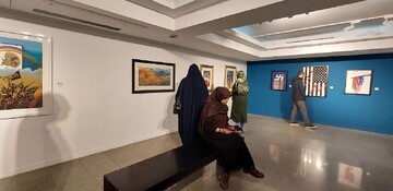 “Field of Color and Struggle” art exhibition opens in Tehran 