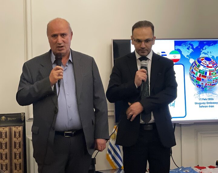 Uruguay's Tehran embassy celebrates football diplomacy with shirt exchange