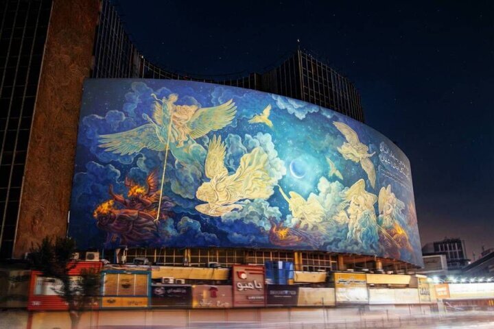 New mural in Tehran unveiled to mark holy month of Ramadan