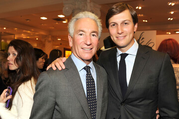U.S. Ambassador to France Charles Kushner with his son Jared, who is also President Donald Trump’s son-in-law. [Patrick McMullan via Getty Images]
