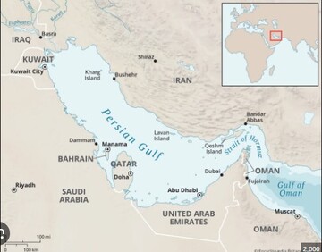 The Persian Gulf map