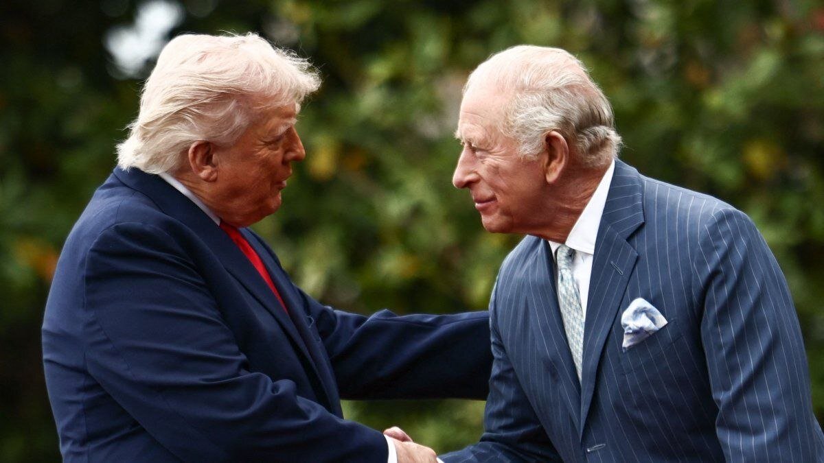 State visit of staged amnesia for two untouchable Epstein-era dynasts