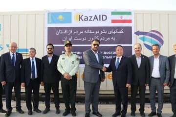 Iran receives Humanitarian aid from Kazakhstan