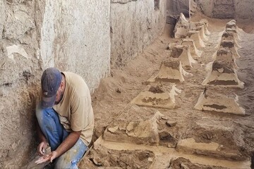 New hall and ritual offering tables unearthed at Vigol fire temple site