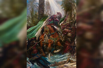 Ruholamin unveils new Ashura-themed painting “Iron and Moonlight”