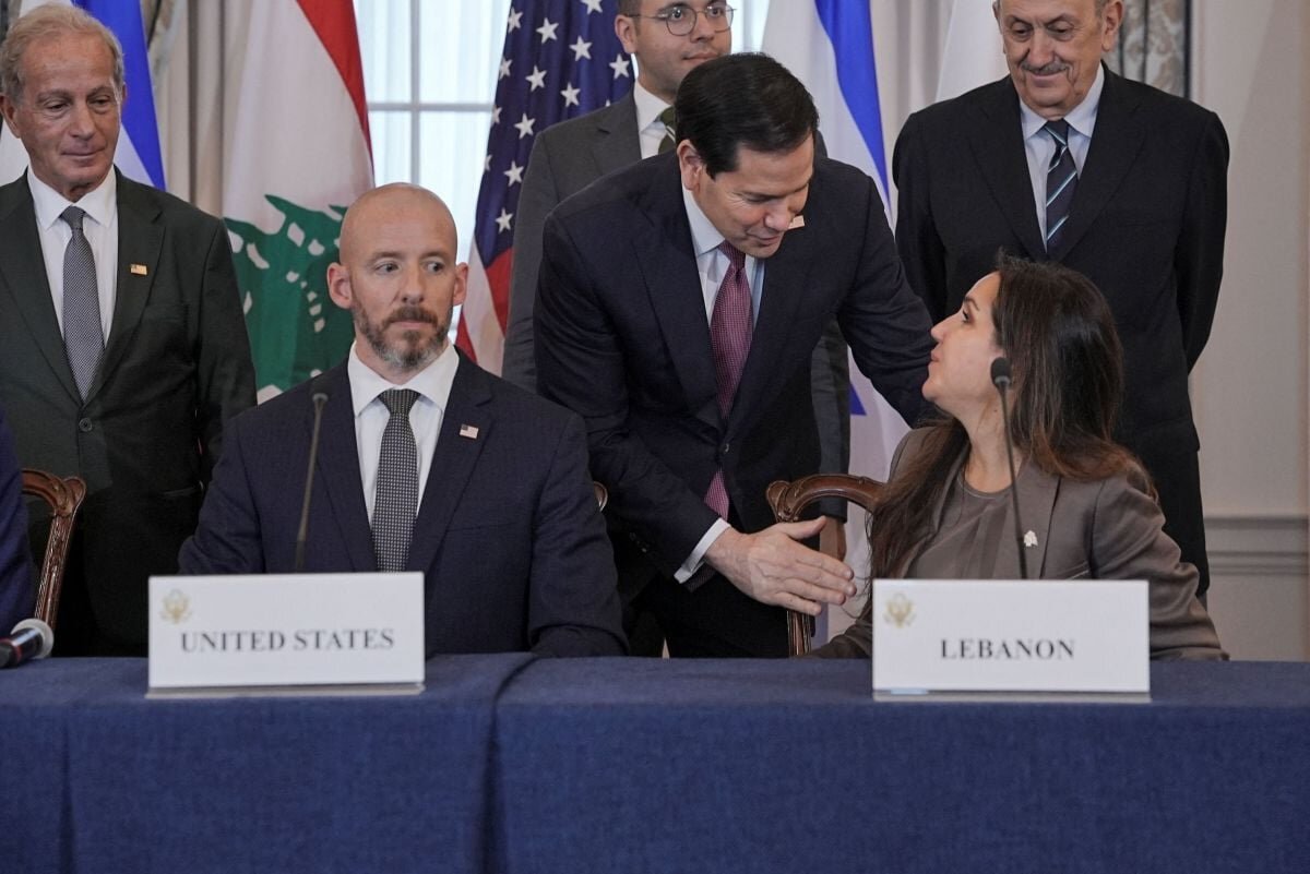 Rubio during the Lebanon-Israel negotiations